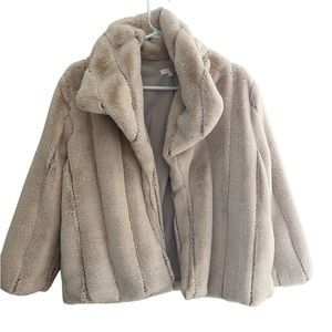 Boutique Blush color coat. Never worn. Super soft. Feaux fur.